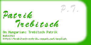 patrik trebitsch business card